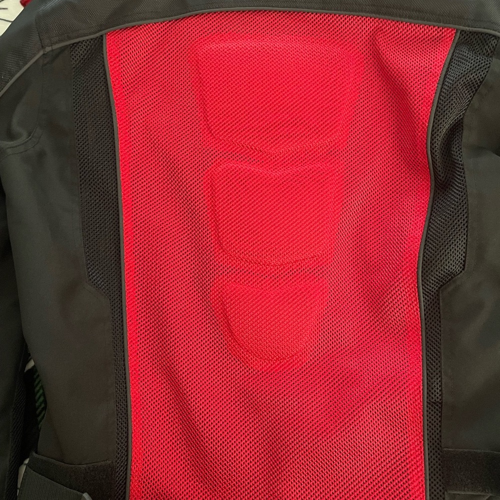 Red and Black Mesh Jacket